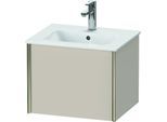 Duravit XViu Waschtisch-Unterschrank XV42150B191 51x42x40cm, 1 Auszug, wandhängend, champagner matt, taupe matt
