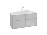 Villeroy und Boch Finion Waschtischunterschrank F79100GJ 120x60,3cm, Abdeckplatte white matt, Light grey matt