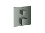 Grohe Grohtherm Cube Fertigmontageset 24154AL0 hard graphite gebürstet, Unterputz-Brause-Thermostat mit 2-Wege-Umstellung