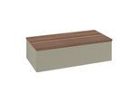 Villeroy und Boch Antao Waschtisch-Unterschrank L40102HK 100x26,8x50cm, Waschbeckenplattenfarbe warm walnut, stone grey matt lacquer