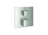 Grohe Grohtherm Cube Fertigmontageset 24153DC0 supersteel, UP-Brause-Thermostat