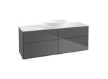 Villeroy und Boch Finion Waschtischunterschrank GA9100GK 160x60,3cm, Emotion, Abdeckplatte white matt, Anthracite matt