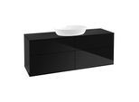 Villeroy und Boch Finion Waschtischunterschrank GA9200PH 160x60,3cm, Emotion, Abdeckplatte black matt, Glossy Black Lacquer