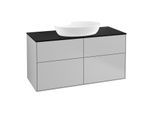 Villeroy und Boch Finion Waschtischunterschrank GA3200GJ 120x60,3cm, Emotion, Abdeckplatte black matt, Light grey matt