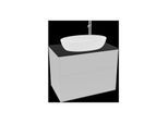 Villeroy und Boch Finion Waschtischunterschrank G87200GJ 80x60,3cm, Emotion, Abdeckplatte black matt, Light grey matt