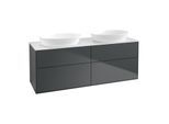 Villeroy und Boch Finion Waschtischunterschrank GA8100HG 160x60,3cm, Emotion, Abdeckplatte white matt, Midnight Blue Matt Lacquer