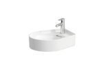 LAUFEN VAL Waschtisch Schale 8122810001041 50x40cm, mit Hahnloch und Überlauf, Saphirkeramik