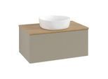Villeroy & Boch Antao Waschtischunterschrank 800x360x500mm L30111HK mit Beleuchtung mit Struktur FK/AP: HK/1
