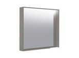 Keuco X-Line Lichtspiegel 33298292500, Inox, 800x700x105mm, LED-Beleuchtung und Spiegelheizung