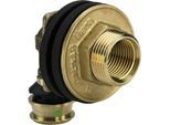Viega Raxofix Wanddurchführung 647759 16mmxRp 1/2xG 3/4x18, Siliziumbronze, mit SC-Contur, winklig