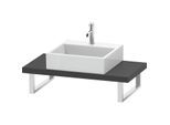 Duravit DuraStyle Konsole DS100C04949 für Aufsatzbecken, 1 Ausschnitt, Stärke 4.5 cm, graphit matt