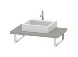 Duravit DuraStyle Konsole DS102C00707 für Aufsatzbecken, 1 Ausschnitt, Stärke 4.5 cm, Betongrau matt