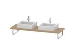 Duravit DuraStyle Konsole DS107C03030 für Aufsatzbecken, 2 Ausschnitte, Stärke 3 cm, Eiche natur