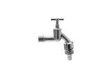 Universal Auslaufventil 422317 Messing matt verchromt, 1/2", Rohrbelüfter, Rückflussverhinderer, Schlauchverschraubung