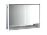 Emco Loft Unterputz-Lichtspiegelschrank 979805213 1000x733mm, mit Unterfach, LED, 2-türig, aluminium/Spiegel