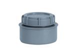 Airfit Endstopfen 51110ES DN 110, grau, mit Schraubverschlusskappe