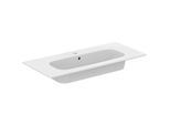 Ideal Standard i.life A Möbelwaschtisch-Paket K8746DU 104x46x64,5cm, 1 Hahnloch, Griff schwarz matt, weiß matt