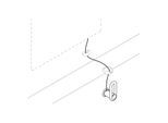 Hewi 801 active+ Drehgriff 6285198 antimikrobiell, mit Kippspiegelseil, signalweiß