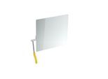 Hewi Kippspiegel 802.01.100L18 725x741x73mm, Hebel links, senfgelb