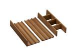 hansgrohe IntraStoris Inneneinteilung 54232630 für Schubkasten, 780x475/780x550/1575x550mm, Nussbaum dunkel