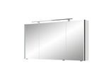 Pelipal Serie 7045 Spiegelschrank SEEA02413G126AU LED-Plus-Aufsatzleuchte, dreitürig, chrom, 130 cm