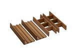 hansgrohe IntraStoris Inneneinteilung 54234630 für Schubkasten, Set, 1180x475/1180x550mm, Nussbaum dunkel