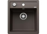 Blanco DALAGO 45-F Spüle 517171 45,5 x 50 cm, PuraDur cafe, Ablauffernbedienung mit Drehbetätigung