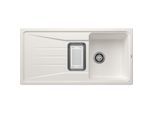 Blanco Sona 6 S Spüle 519683 100 x 50 cm, PuraDur weiß, reversibel, mit Schale, ohne Ablauffernbedienung