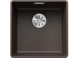 Blanco Subline 400-f Spüle 523499 42,7x42,7cm, PuraDur cafe, für Unterbau