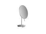 Emco Pure Rasier-/Kosmetikspiegel 109400112 Ø 202 mm, 3-fach, randlos, mit Griff, Standspiegel, chrom