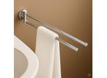 AquaCraft 100 Handtuchhalter ohne Bohren 10030045-00 44 cm, 2-armig beweglich, chrom