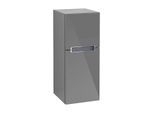 Villeroy & Boch Subway 2.0 Seitenschrank A7140RFP 35,4x85,7x37cm, links, Griff silbermatt, silbergrau, glossy grey