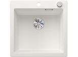 Blanco Pleon 5 Silgranit Spüle 523680 51,5 x 51 cm, weiß, Ablauffernbedienung mit Drehbetätigung