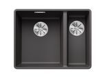 Blanco Subline 340/160-f Spüle 523569 55,2x42,7cm, PuraDur felsgrau, links, für Unterbau