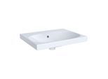Geberit Acanto Waschtisch 60x48cm 504620011 ohne Hahnloch, mit Überlauf, weiß