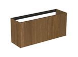 Ideal Standard Conca Waschtisch-Unterschrank T3939Y5 ohne Waschtisch-Platte, 1 Auszug, 120 x 37 x 54 cm, Walnuss dunkel Furnier