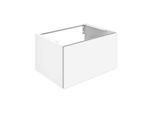 Keuco X-Line Waschtisch-Unterschrank 33151140000 Dekor trüffel seidenmatt, Glas trüffel klar, 65x40x49cm