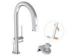 hansgrohe Aqittura M91 Küchenarmatur 76826000 Ausziehauslauf, 1jet, sBox, chrom