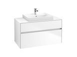 Villeroy & Boch Collaro Waschtischunterschrank C01900MS 100x54,8x50cm, Waschtisch mittig, White Matt