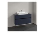 Villeroy und Boch Collaro Waschtischunterschrank C01900VQ 100x54,8x50cm, Waschtisch mittig, marine blue