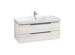 Villeroy & Boch Subway 2.0 Waschtischunterschrank A69000E8,98,7x42x44,9 cm,Griffe silber,White Wood