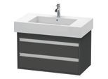 Duravit Ketho Waschtisch Unterschrank KT664004949 80 x 48 x 45,5 cm, graphit matt, wandhängend