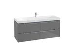 Villeroy & Boch Subway 2.0 Unterschrank A69800FP XL, 128,7 x 52 x 44,9 cm, Glossy Grey