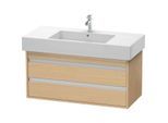 Duravit Ketho Waschtisch-Unterschrank KT664103030 100 x 45,5 cm, Eiche natur, 2 Schubkästen, wandhängend