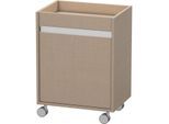 Duravit Ketho Rollcontainer KT2530L7575 50x36x67cm, Tür links, leinen