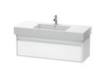 Duravit Ketho Waschtisch-Unterschrank KT669201818 120 x 45,5 cm, weiß matt, 1 Auszug, wandhängend