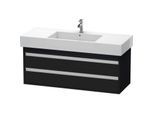 Duravit Ketho Waschtisch-Unterschrank KT664201616 120 x 45,5 cm, Eiche schwarz, 2 Schubkästen, wandhängend