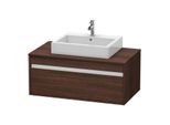 Duravit Ketho Waschtisch-Unterschrank KT669505353 100 x 55 cm, kastanie dunkel, für Aufsatzbecken mittig, 1 Auszug, wandhängend