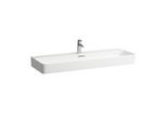 LAUFEN Val Waschtisch H8102890001041 mit Überlauf, mit 1 Hahnloch, weiß, 120x42cm, unterbaufähig