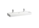LAUFEN Val Waschtisch H8102894001071 mit Überlauf, mit 2 Hahnloch, weiß LCC, 120x42cm, unterbaufähig